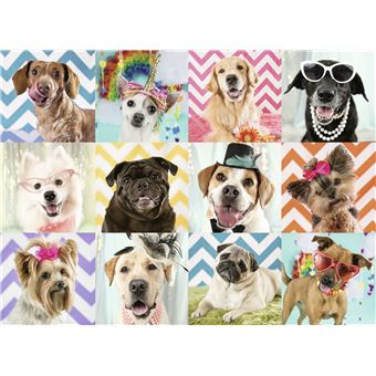 Puzzle 100 pièces XXL Ravensburger Chiens déguisés