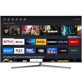 TV Hisense 65U8GQ Quantum Dot TV 65" QLDED 4K Smart TV Gris