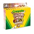 24 Feutres à colorier Crayola Colours of the World
