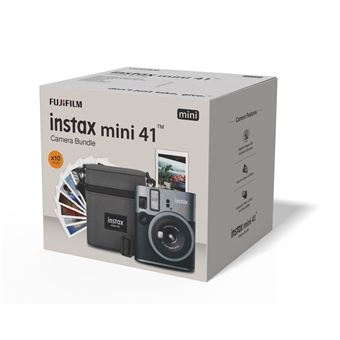 Pack Appareil photo instantané Fujifilm instax mini 41™ Noir + 1 film instax™ mini 10 vues + 1 housse