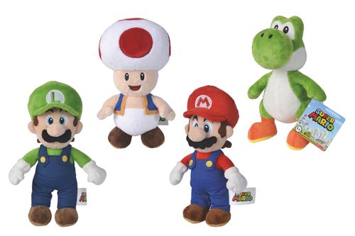 Peluche Nicotoy Super Mario 20 cm Modèle aléatoire