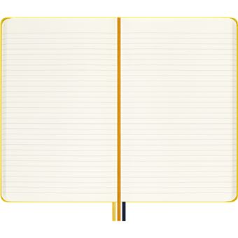 CARNET GRAND FORMAT PAGES LIGNEES K-WAY JAUNE COUVERTURE RIGIDE ETANCHE