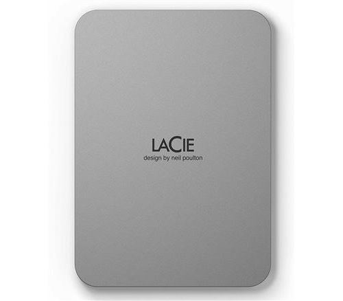 Disque Dur Externe Lacie Mobile Drive Stlp1000400 1To Lune Argentée