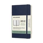 Agenda scolaire semainier Moleskine Pocket Couverture souple 2021-2022 Bleu