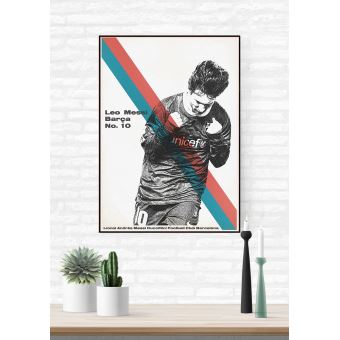 Affiche Sergeant Paper Messi 7 30x42 cm Edition limitée signée