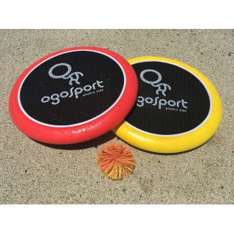 Set jeu attraper et lancer OgoSport Rouge et Jaune 29 cm