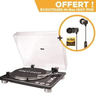 Platine vinyle Iggy Pop YP69 + Ecouteurs Hi-Res YP79 - 1