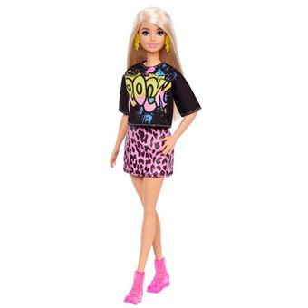 Poupée Barbie Fashionistas T-shirt Rock et jupe