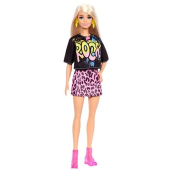 Poupée Barbie Fashionistas T-shirt Rock et jupe