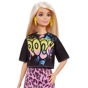 Poupée Barbie Fashionistas T-shirt Rock et jupe