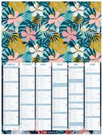 Calendrier planning Oberthur 6 mois PEFC Poster Or 32 x 42 cm
