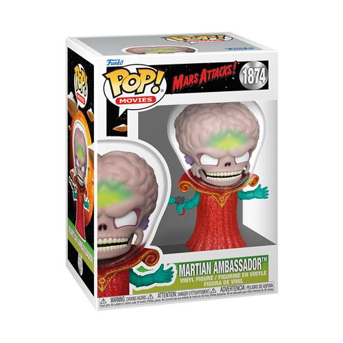 Figurine Funko Pop Movies Mars Attacks Martian Ambassador™ - vue 2