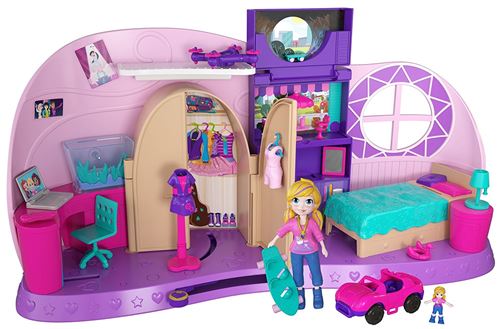 Playset Polly Pocket La chambre métamorphose