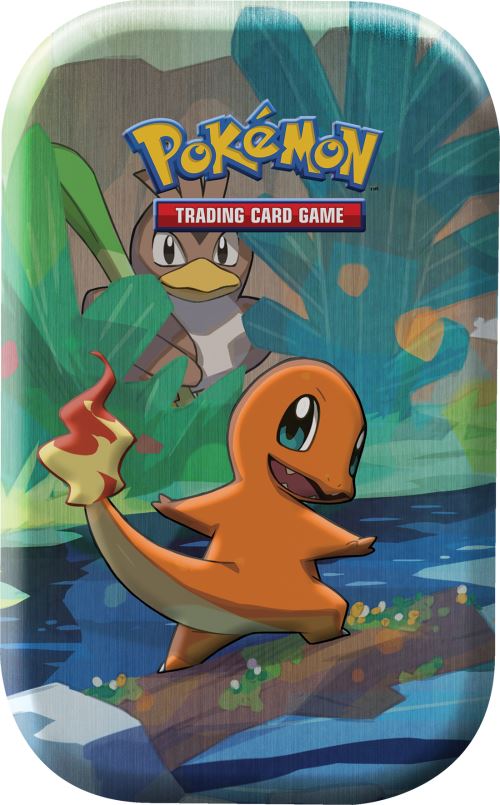 Pokemon Mini Boîte En Métal Pokémon Avec 2 Boosters Modèle Aléatoire