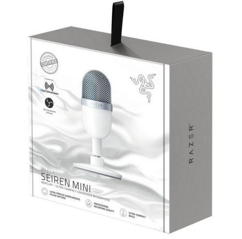 Microphone Razer Seiren Mini Mercury Blanc et Gris - Microphone - Achat &  prix