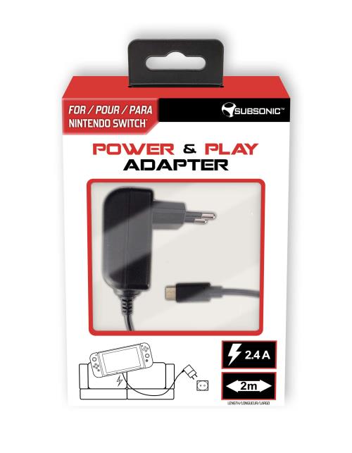 Chargeur Subsonic Power & Play Adapter pour Nintendo Switch