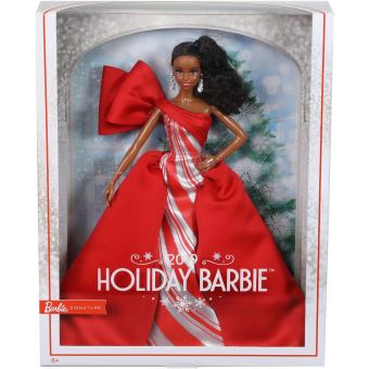 Poupee Barbie Noel 2019 Queue de cheval Poupee a la Fnac