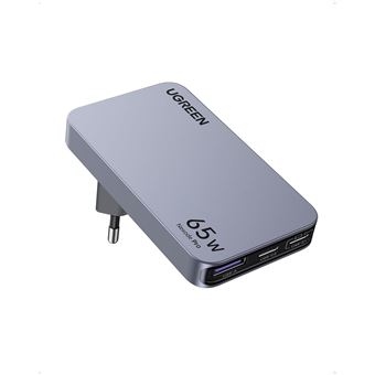 Chargeur de voyage secteur Ugreen Nexode Pro 65 W Gris anodisé - 1