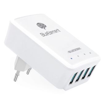 Chargeur secteur Bluestork LED 4 Ports USB