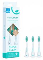 Brosse Dentaire Happy Brush ECOR2 SuperClean BLK Blanc