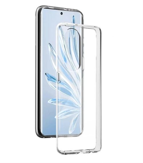 Coque en silicone BigBen Connected pour Honor 70 Transparente
