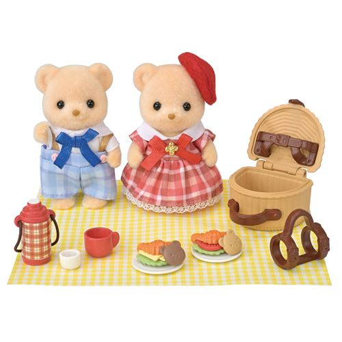 5852 Set Pique nique Sylvanian Families Biscuit Bear frère et sœur - vue 7