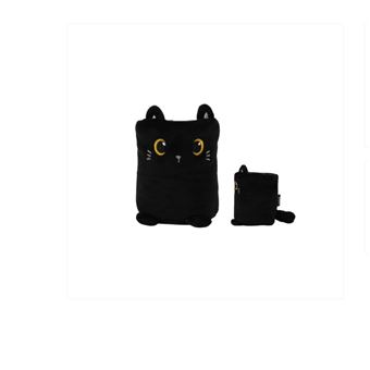 Pot à crayons en peluche Chat Noir