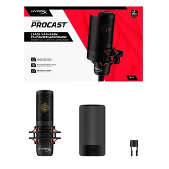 Microphone à condensateur HyperX ProCast avec connexion XLR Noir