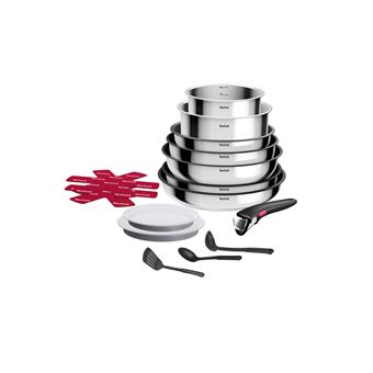 Batterie De Cuisine Tefal Ingenio Emotion 10 Pièces, Acier Inoxydable, Induction (neuf)
