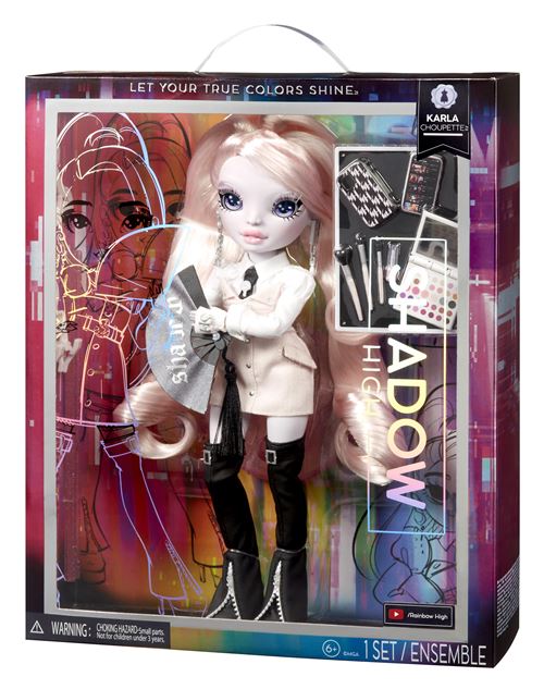 Poupée Rainbow High Shadow Karla Choupette S2 Rose