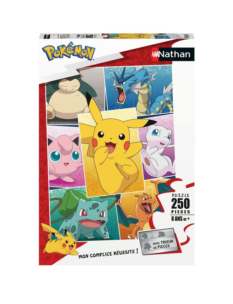 Puzzle 250 pièces Nathan Types de Pokémon