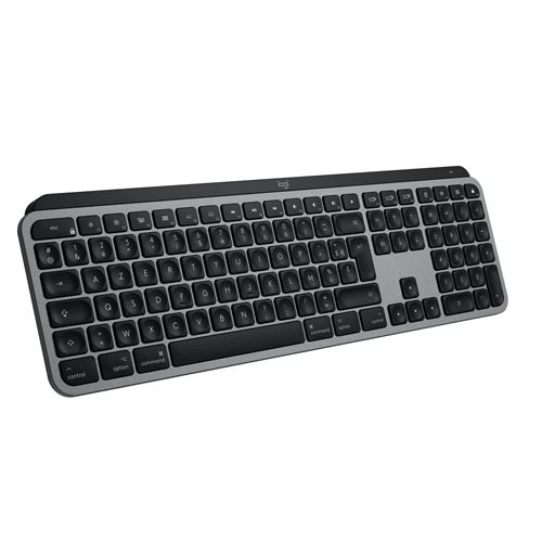 Clavier sans fil Azerty Logitech MX Keys S pour Mac Gris sidéral - Logitech