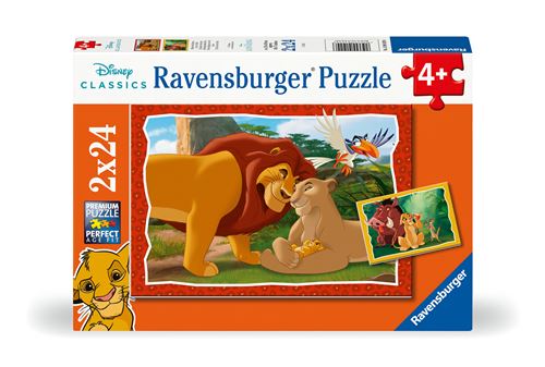 Puzzles 2x24 pièces : Le Roi Lion : 'histoire de la vie Ravensburger France - vue 3