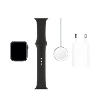 Apple Watch Series 5 GPS 44 mm Bo tier Aluminium Gris Sid ral avec