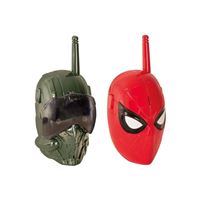 VTech - Spidey and Friends Interactive Walkie-Talkies - 2 Spidey/Spin Walkie Talkies - Safe Communication, Games and Light Effects - Gift for Children from 3 Years to 7 Years - English Content