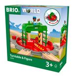 Plaque tournante et personnage World Brio