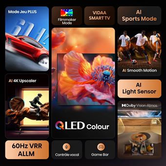 TV QLED Hisense 58E7Q Dolby Vision-Atmos