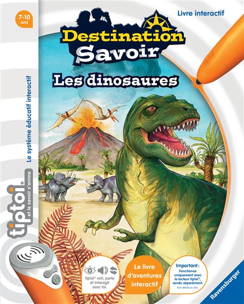 Ravensburger Jeu Éducatif Tiptoi Destination Savoir Les Dinosaures
