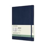 Agenda scolaire semainier Moleskine Couverture souple Extra large 2021-2022 Bleu