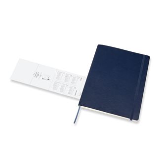 Agenda scolaire semainier Moleskine Couverture souple Extra large 2021-2022 Bleu