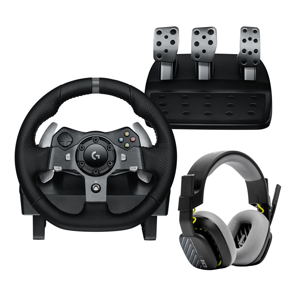 Logitech G920 Volant pour Xbox One/PC Noir Pack Logitech Volant de Course G920 Driving Force - Xbox One et PC