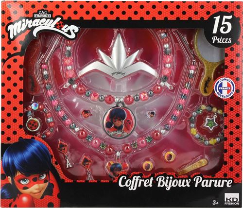 Coffret bijoux Miraculous Ladybug 15 pièces - Bijou de déguisement - Achat  & prix