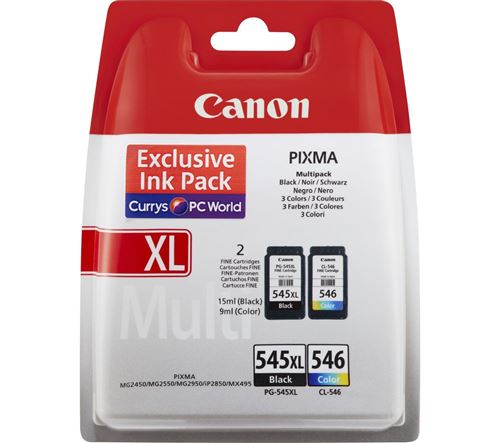 Pack De 2 Cartouches + Couleur Grande Capacité Canon Pg 545 / Cl 546 Canon - vue 4