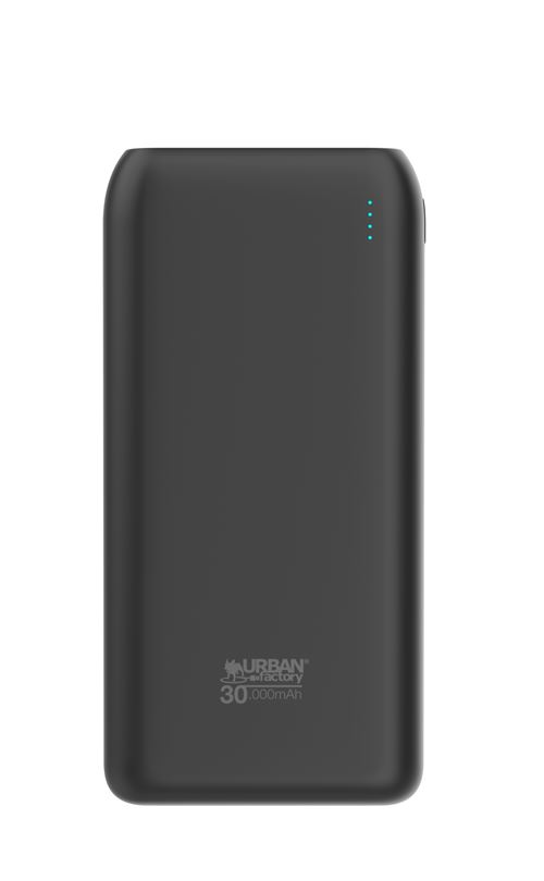 Batterie externe Urban Factory USB-C vers USB-A 30000 mAh Noir
