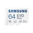 Carte mémoire micro SD Samsung Evo Plus 64 Go Blanc