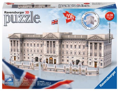 Puzzle 3D 216 pièces Ravensburger Buckingham Palace