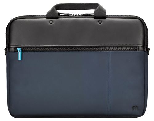 Sacoche compacte Mobilis Executive pour ordinateur portable de 11 à 14 Noir et Bleu