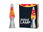 Lampe à poser Itotal Lave à base argentée Liquide Vert et Jaune 30 W