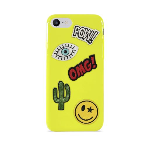 Coque semi-rigide Puro Patch Mania Verte pour iPhone 7