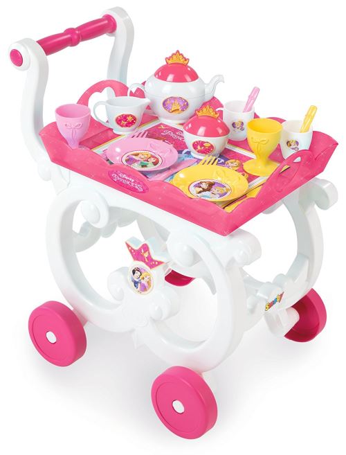 Desserte XL Disney Princesses Smoby + Chariot + 17 Accessoires